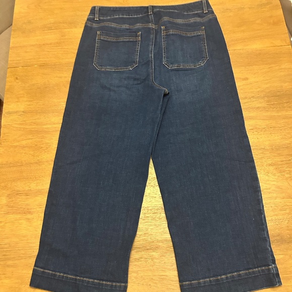 Talbots high waisted cropped jeans, size 10 - Picture 2 of 4
